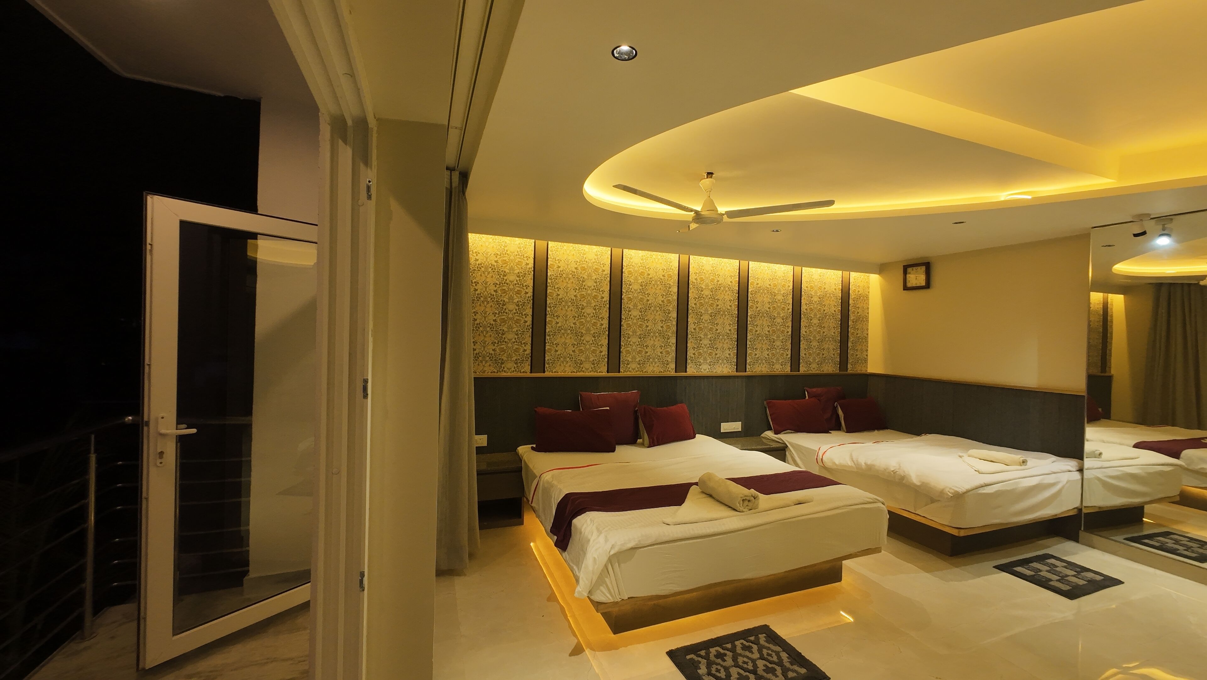 Classic Quadruple Room, 2 Double Beds | Memory foam beds, individually furnished, free WiFi, bed sheets