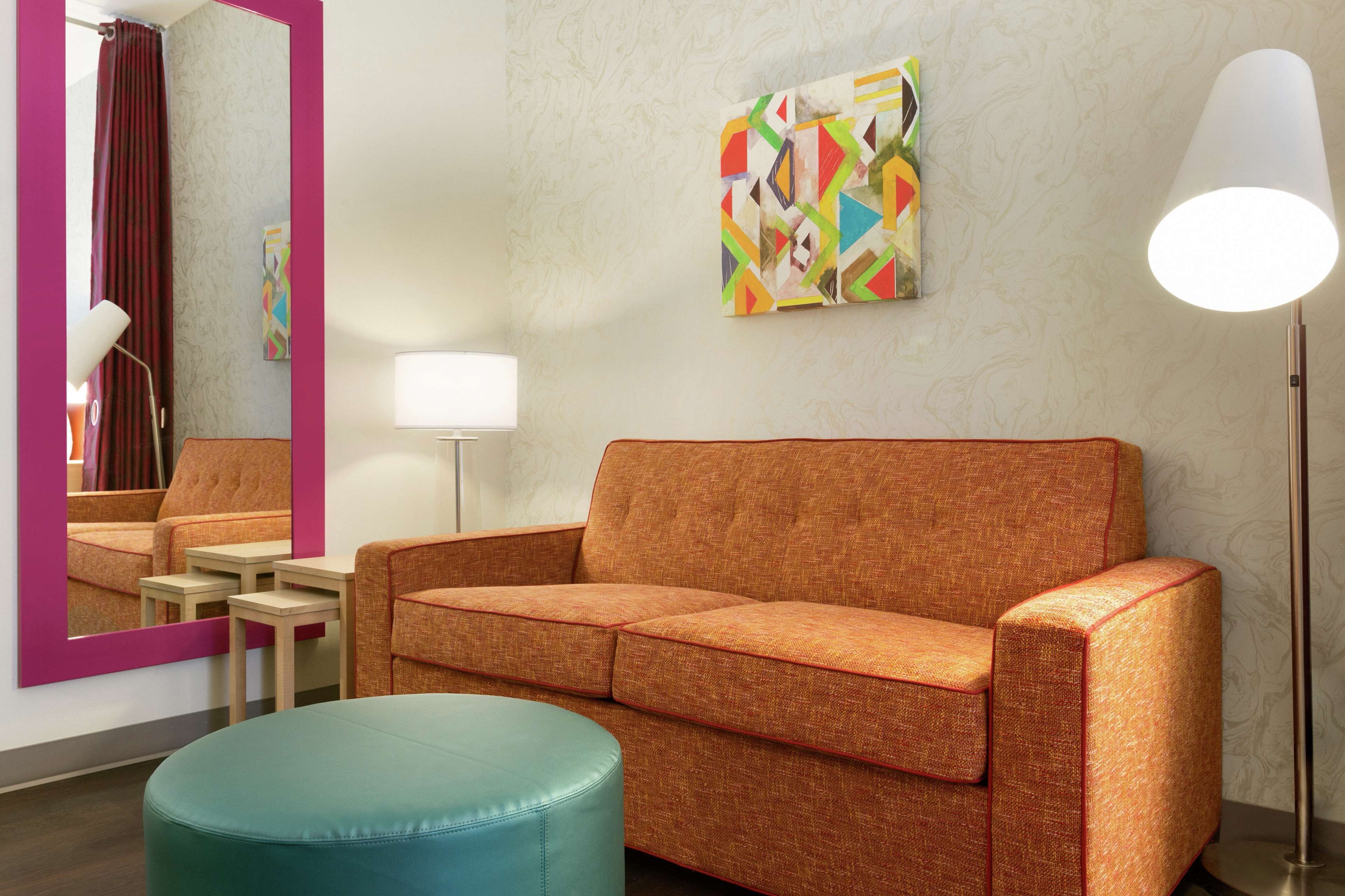 hypo-allergenic bedding, pillow-top beds, desk, laptop workspace