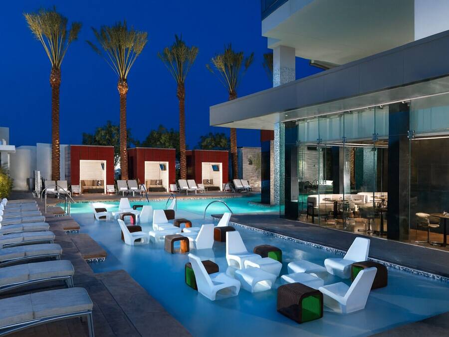 Outdoor pool, free pool cabanas, pool umbrellas