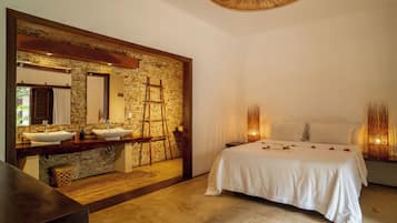 Junior Suite, Pool View, Ground Floor | Minibar, in-room safe, blackout curtains, soundproofing