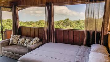 Quarto casal luxo, 1 cama Queen e sofá-cama, na torre | Wi-Fi de cortesia, roupa de cama