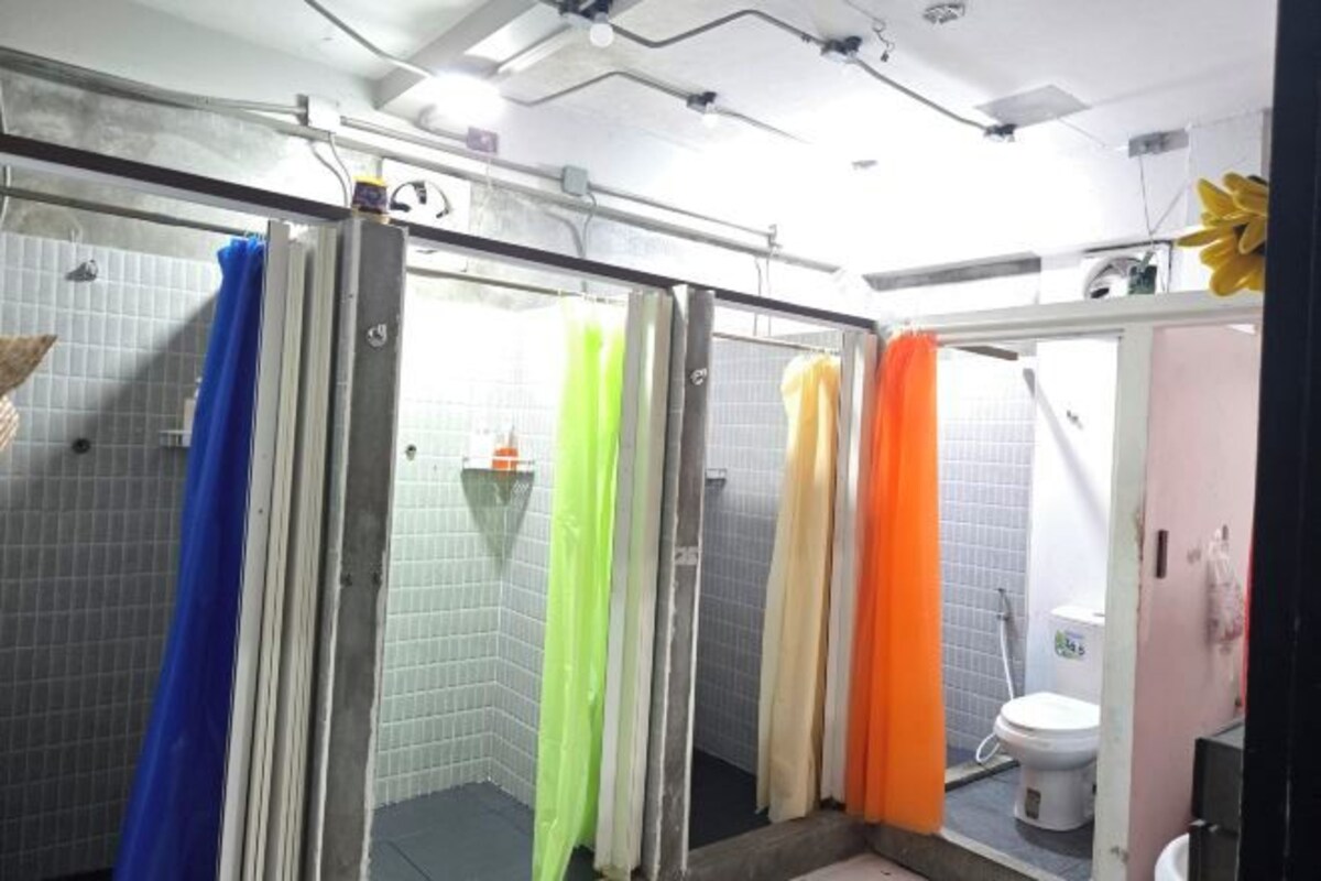 Bed In Male Dormitory Room For 10 People