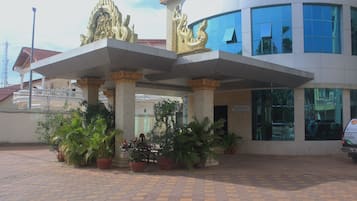 Majoituspaikan sisäänkäynti