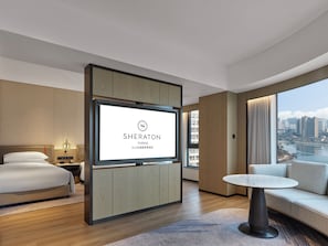 Premium Room, 2 Double Beds, Lake View | Minibar, in-room safe, desk, blackout drapes