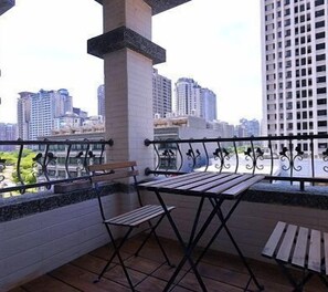 Kamar Double Kota, balkon, pemandangan kota | Balkon