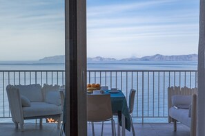 View from property - Villas d'Orlando - with private pool and sea view (Capo d'Orlando)