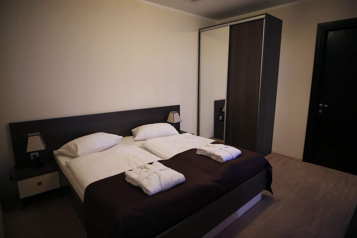 Chambre Double Confort pour 1 personne, balcon | Minibar, coffres-forts dans les chambres, bureau
