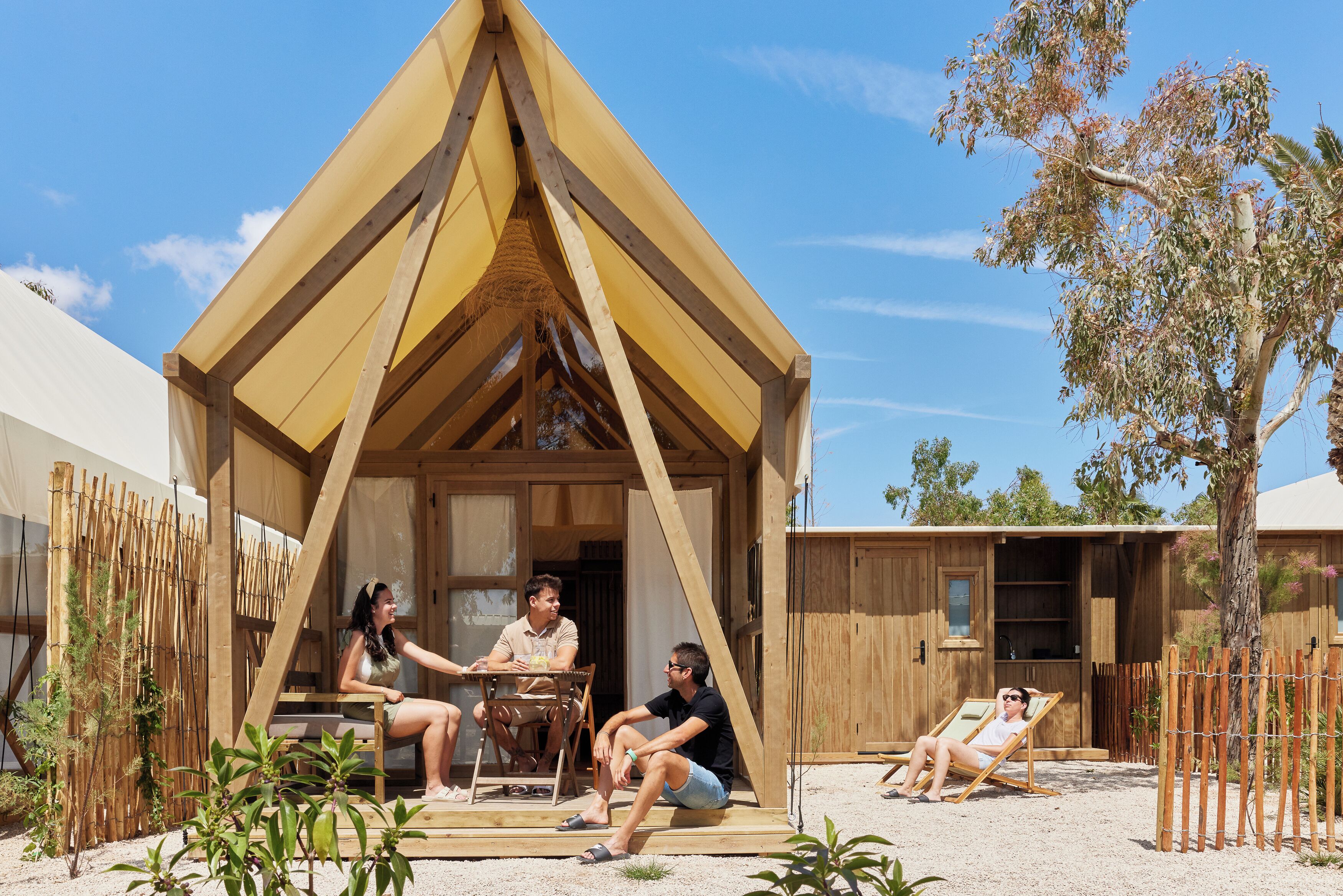 Tente Design, plusieurs lits | Terrasse/Patio