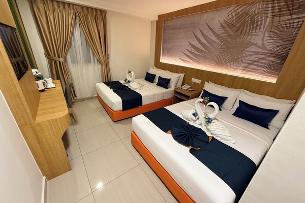 Family Double Room | Select Comfort beds, minibar, desk, laptop workspace