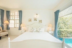 Pool Villa | Desk, free WiFi, bed sheets - The Natural Garden - Khao Soi Dao - (Pong Nam Ron)