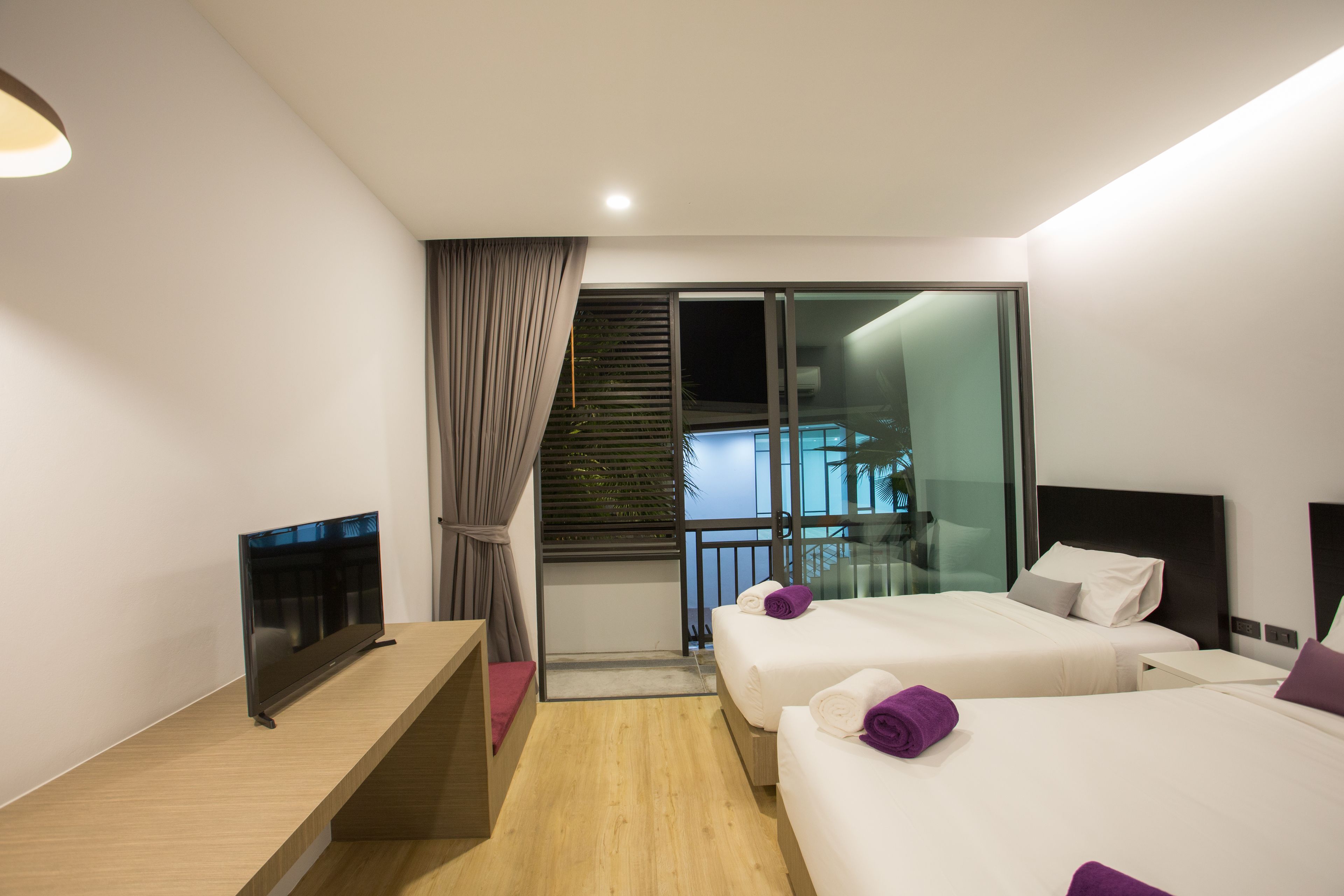 deluxe triple room with pool view | view from room