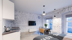 Studio – standard | Oppholdsområde | Flatskjerm-TV