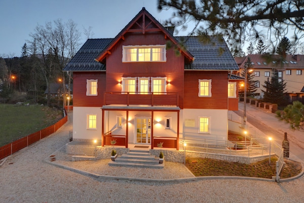 Front of property – evening/night