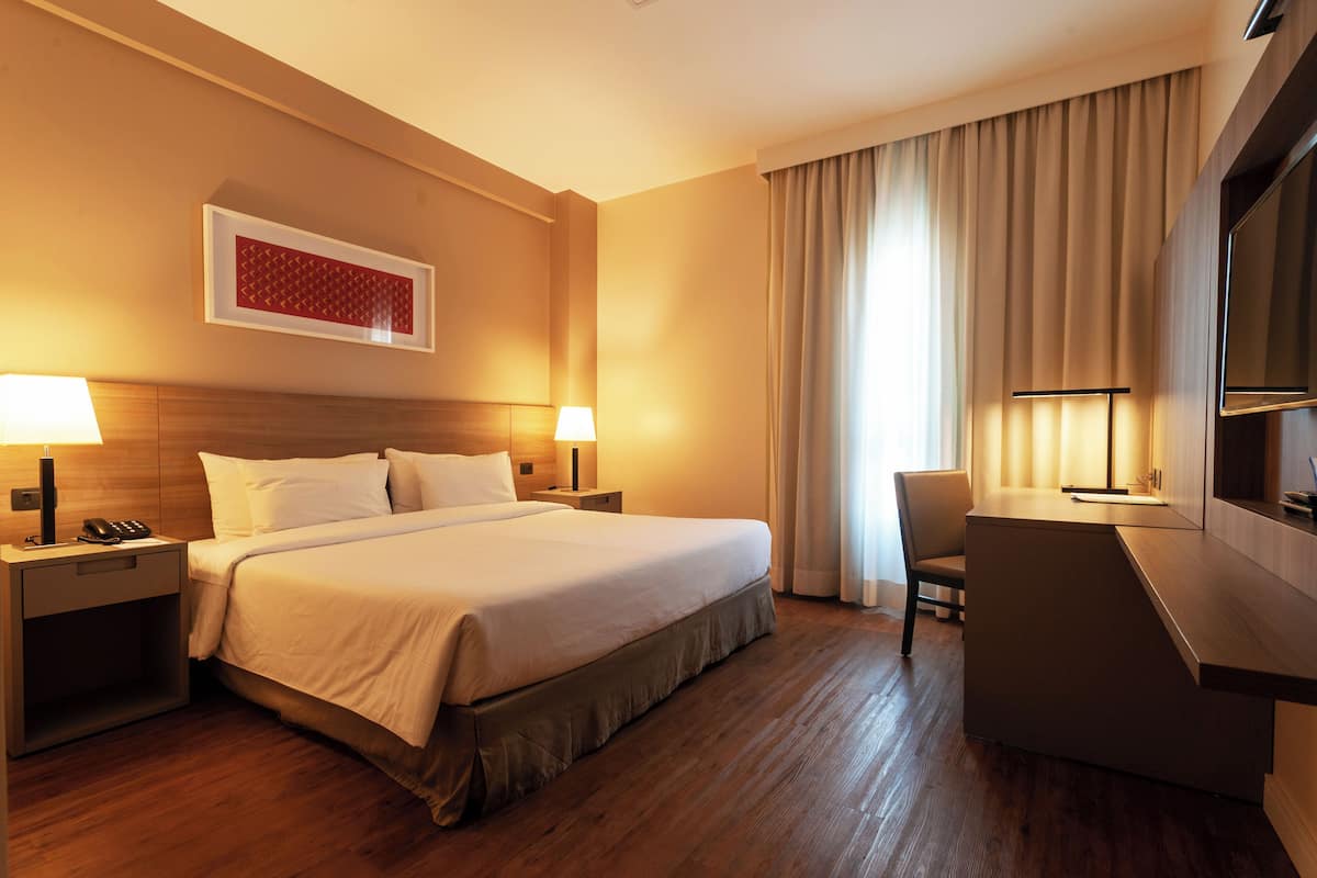 1 dormitorio, ropa de cama hipoalergénica, minibar y caja fuerte