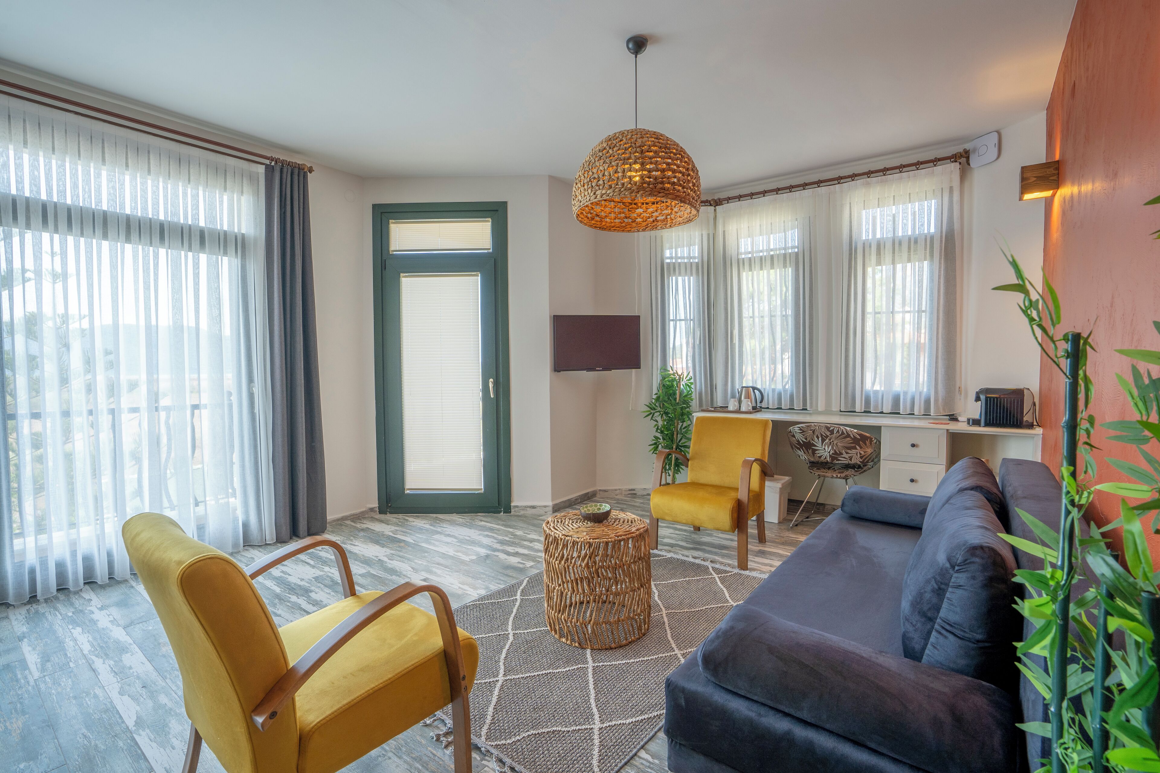 royal double room, non smoking, sea view | premium bedding, minibar, individually decorated, individually furnished