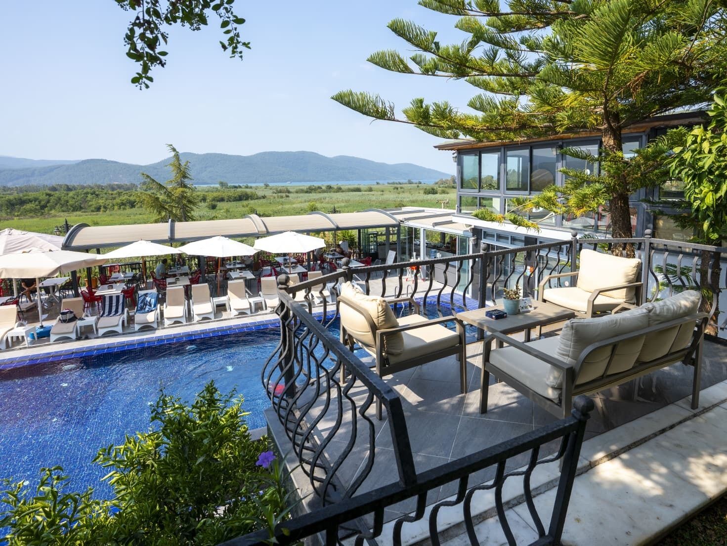 Façana frontal de l'allotjament