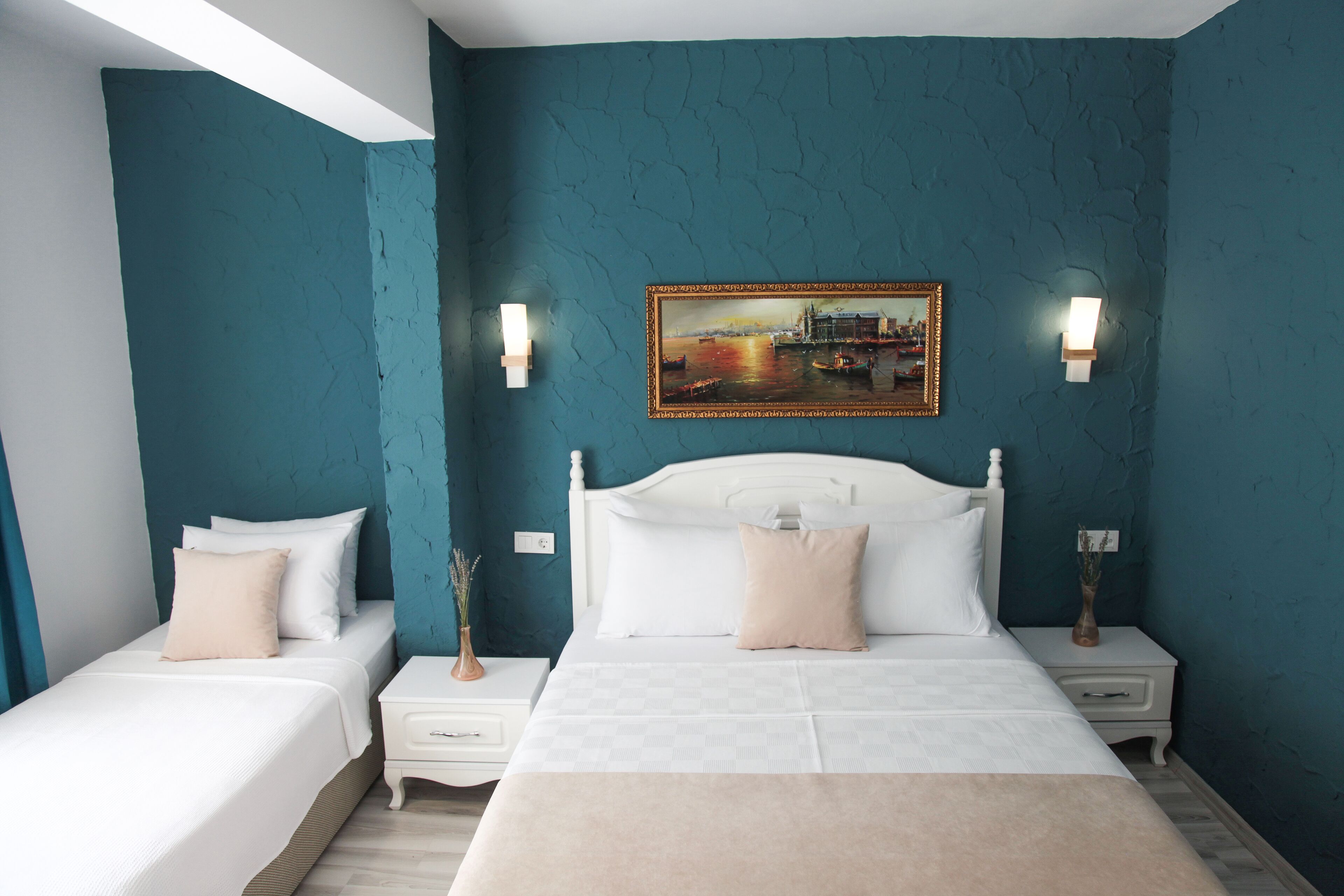 Family Triple Room | Premium bedding, minibar, desk, blackout drapes