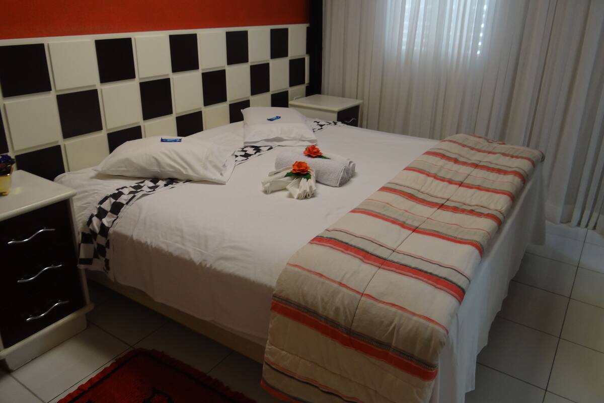 1 bedroom, premium bedding, desk, blackout curtains