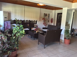 Sala de estar en el lobby