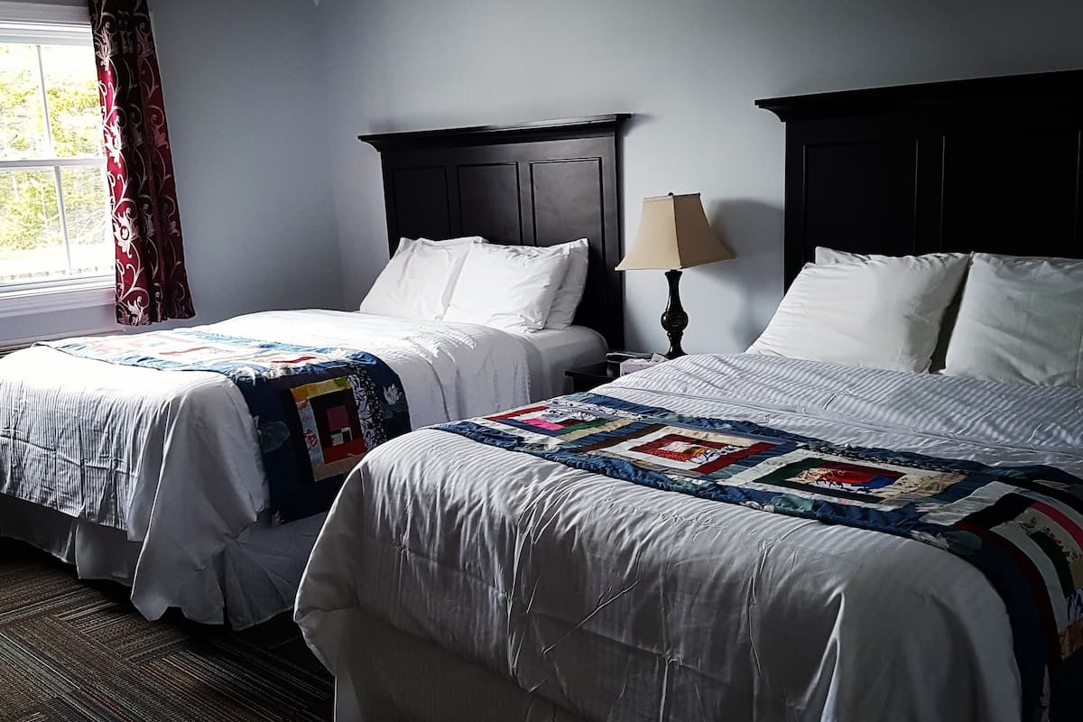 room, 2 queen beds | memory-foam beds, desk, blackout curtains, iron/ironing board