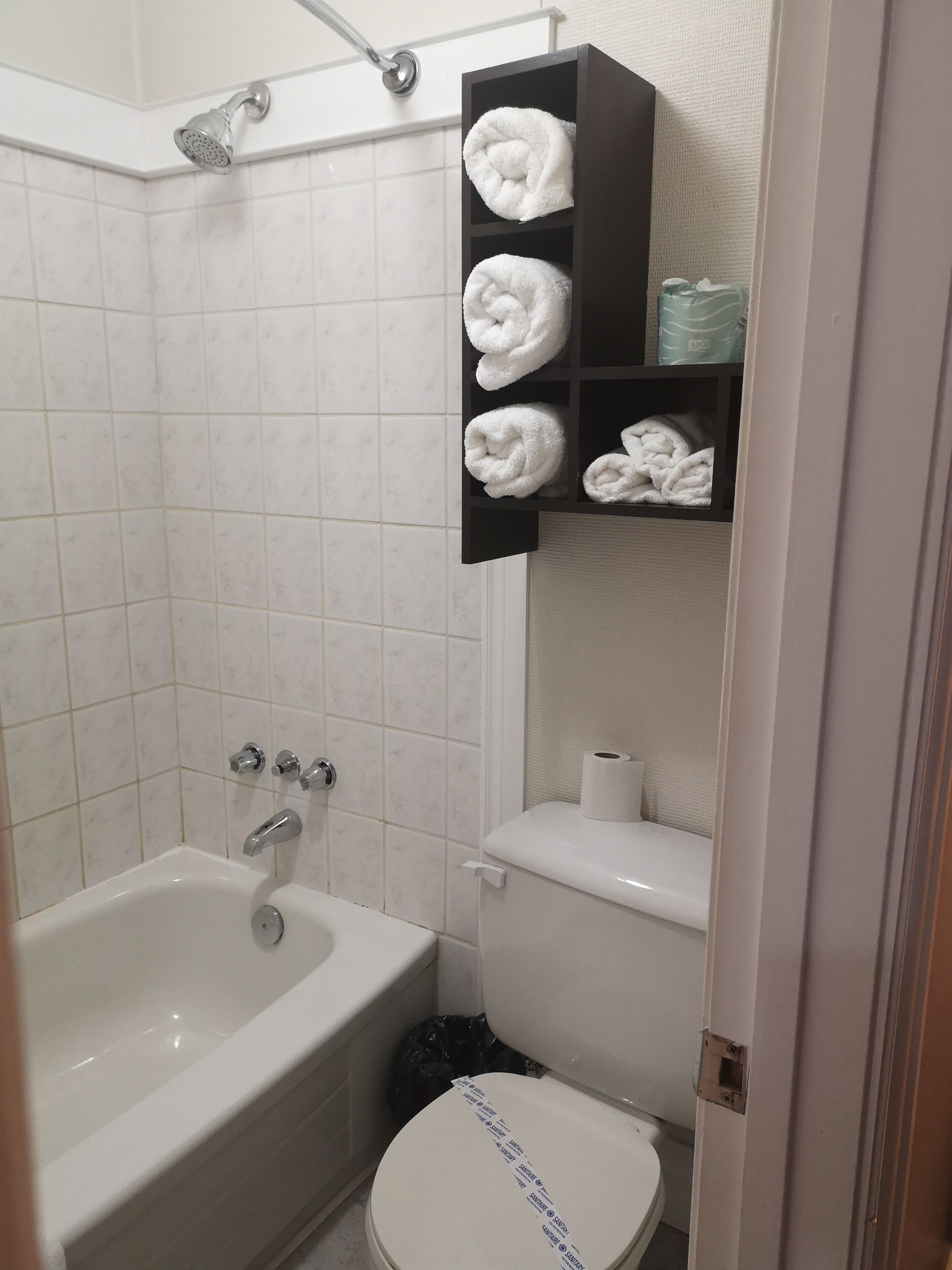 family double or twin room | bathroom | combined shower/bathtub, free toiletries, hair dryer, towels