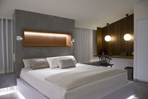 Suite Deluxe, 1 très grand lit, 2 salles de bains, vue marina