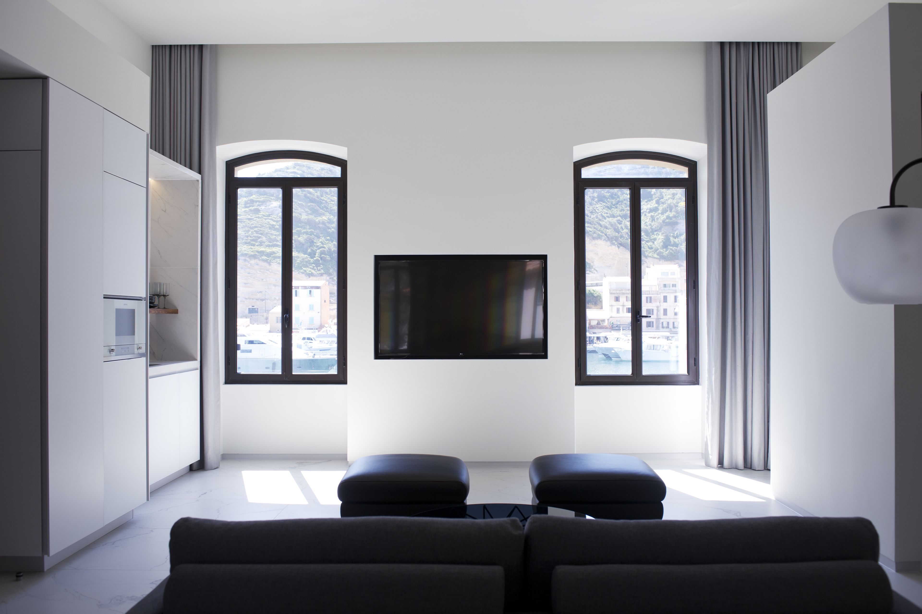 master suit port view | room amenity