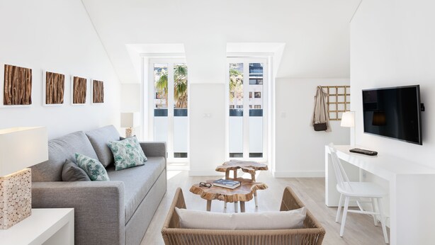 Superior Apartment, 1 Bedroom | Living area - Hello Lisbon Teatro Nacional Apartments (Lisbon)