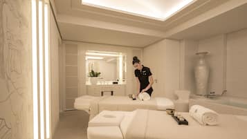 Espace de soins pour les couples, soins corporels, soins du visage