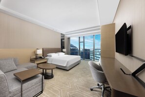 Chambre, 1 très grand lit | Literie de qualité supérieure, minibar, coffres-forts dans les chambres