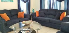 TV a schermo piatto 50 pollici con canali via cavo, TV, lettore DVD