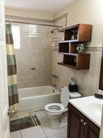 Luxury Apartment, 2 Bedrooms, 2 Bathrooms | Bathroom | Combined shower/tub, free toiletries, hair dryer, towels