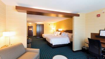 Premium bedding, pillow-top beds, in-room safe, desk