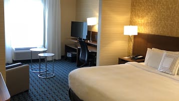 Premium bedding, pillowtop beds, in-room safe, desk