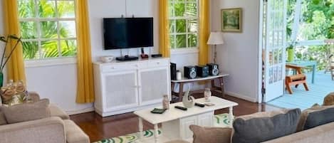 Smart TV, video games, books, music library