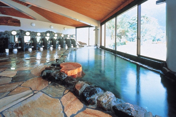 Indoor spa tub