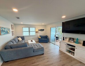 TV, ping pong, books