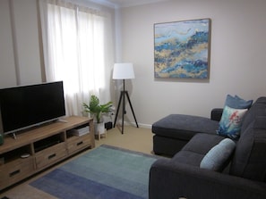 Cottage, 2 Bedrooms | Living room | LCD TV, iPod dock - Beachside Cottage at Blacksmiths (Blacksmiths)