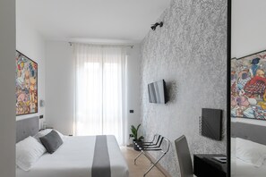 Double Room | Premium bedding, down comforters, pillowtop beds, minibar - Aiello Rooms (Milan)