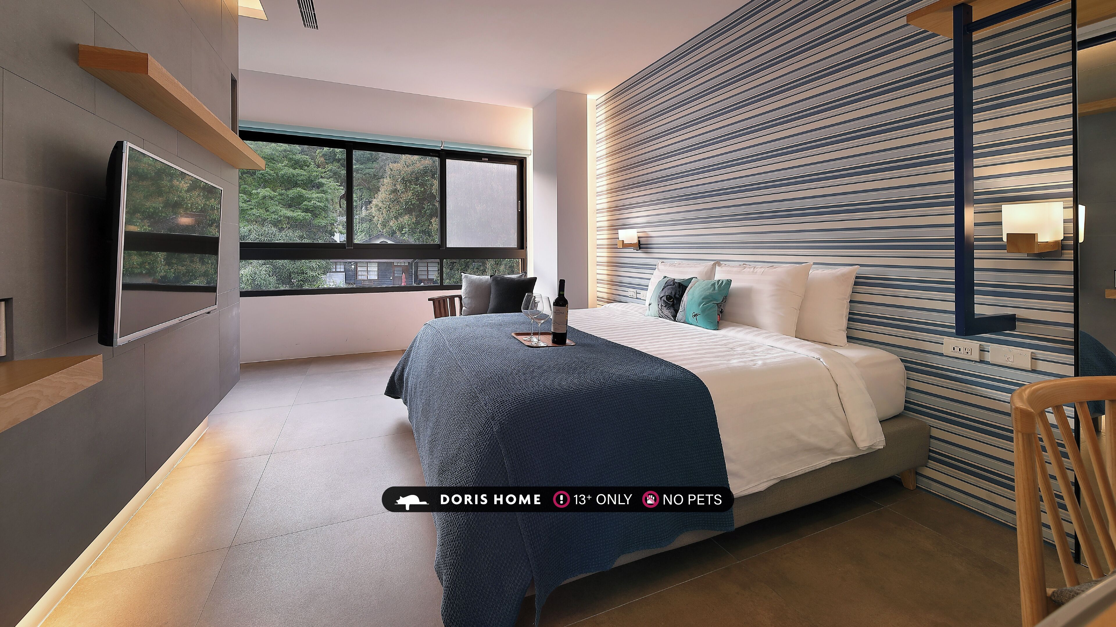 Standard Double Room, 1 Queen Bed, Non Smoking, Hill View