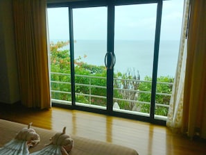 Blick von der Unterkunft