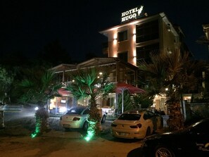 Front of property – evening/night