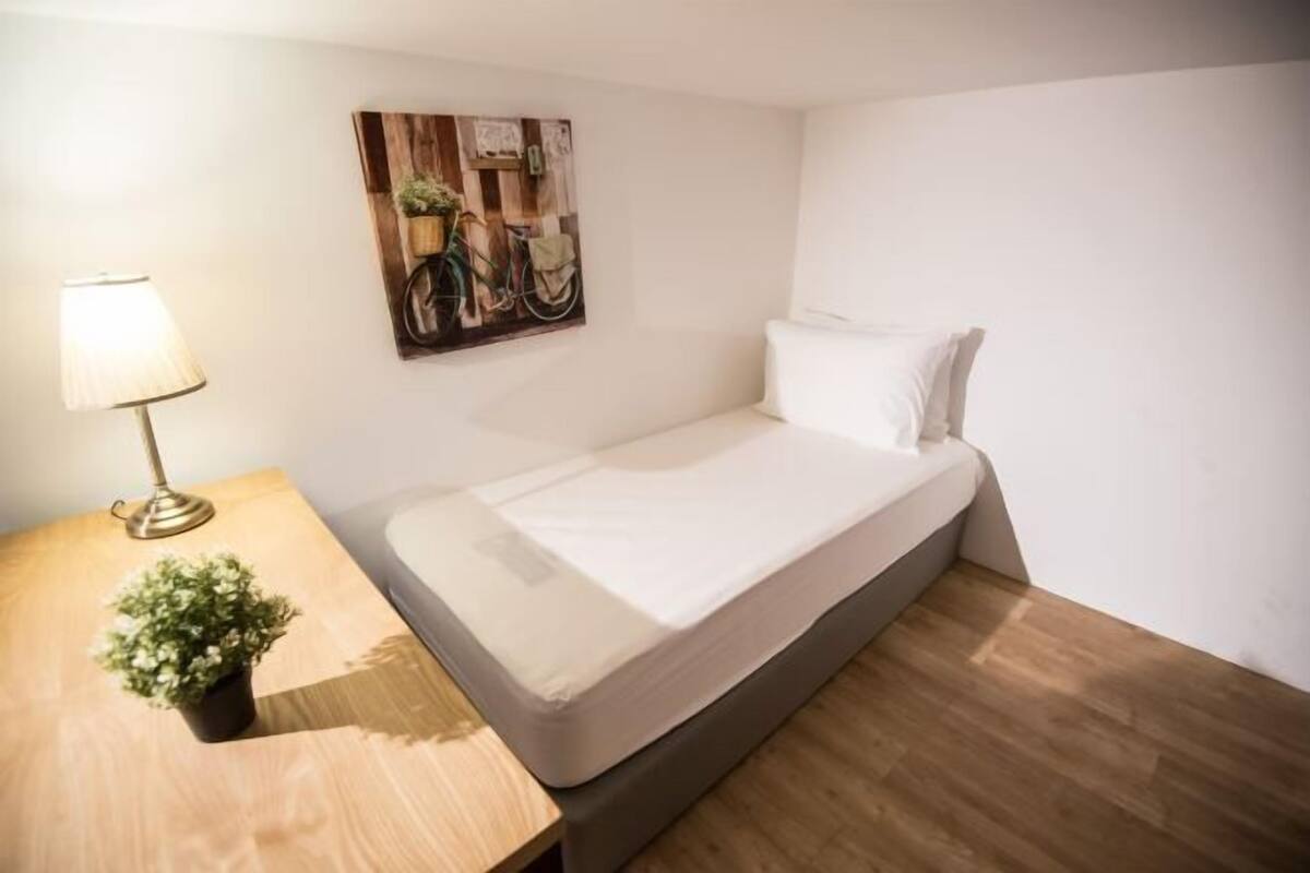 1 bedroom, desk, soundproofing, iron/ironing board