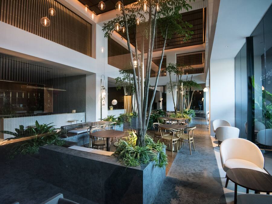 Sala de estar en el lobby