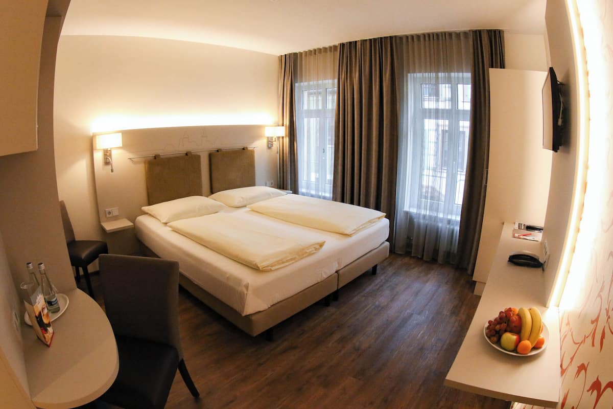 Room (2 Double Rooms) | 1 bedroom, in-room safe, blackout curtains, soundproofing