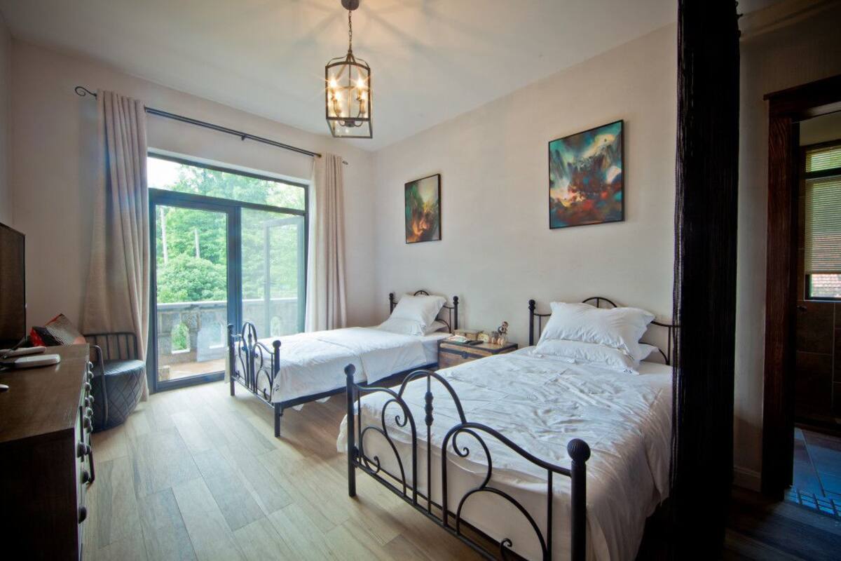 Individually decorated, individually furnished, blackout curtains