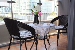 Apartamento luxo, 1 quarto | Sacada