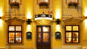 Front of property – evening/night