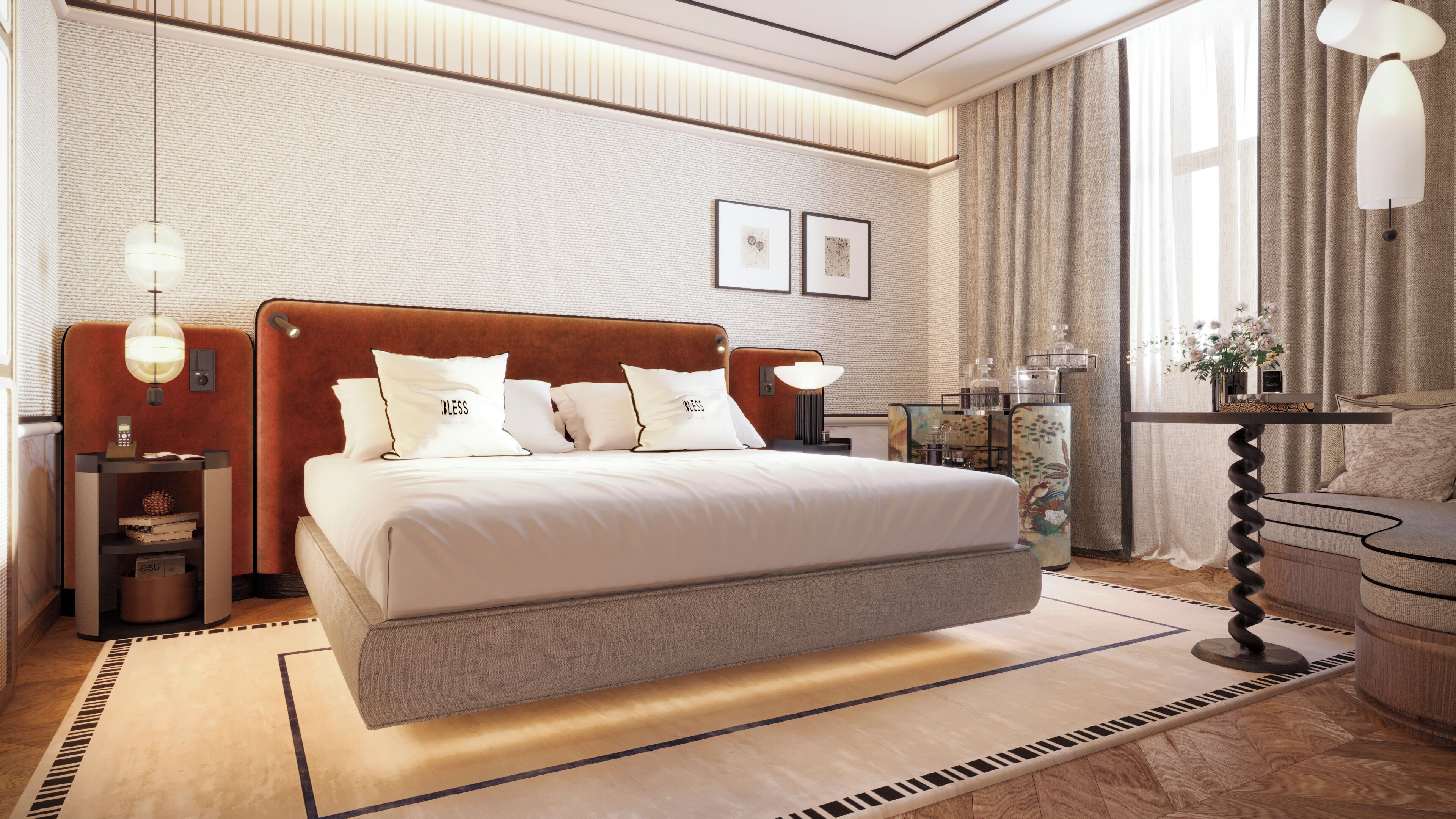 Literie de qualité supérieure, minibar, coffres-forts dans les chambres