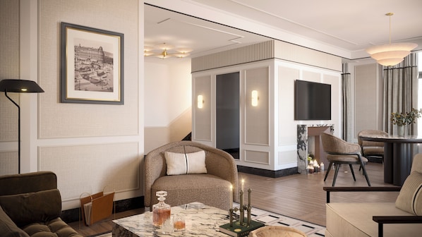 Ropa de cama de alta calidad y minibar